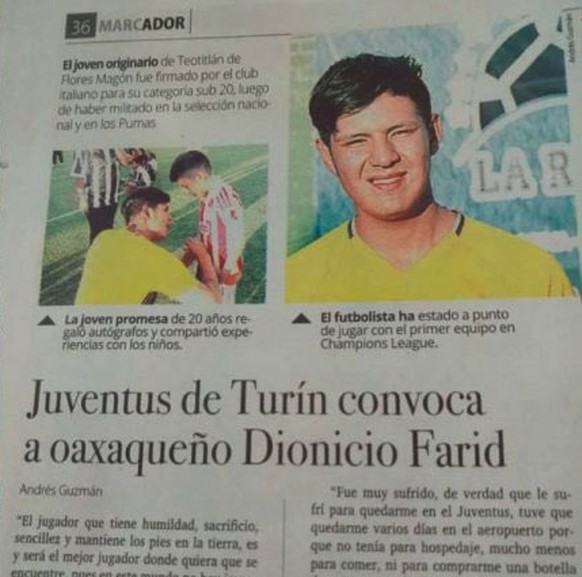 In Mexiko erscheinen Zeitungsberichte über Farid.