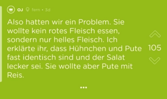 Jodler datet Vegetarierin – bei ihrer Bestellung verliert er die Lust auf mehr