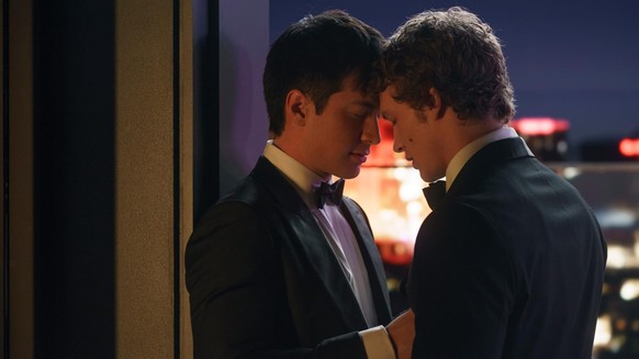 Hudson Williams and Connor Storrie in Heated Rivalry (2025)