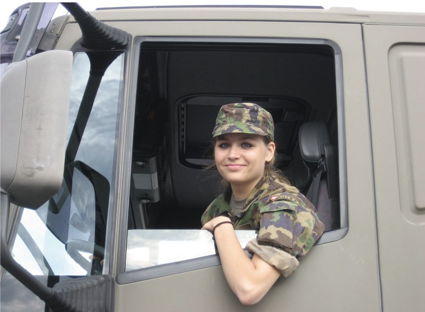 Noémie Roten im Dienst: Sie machte die RS 2008.