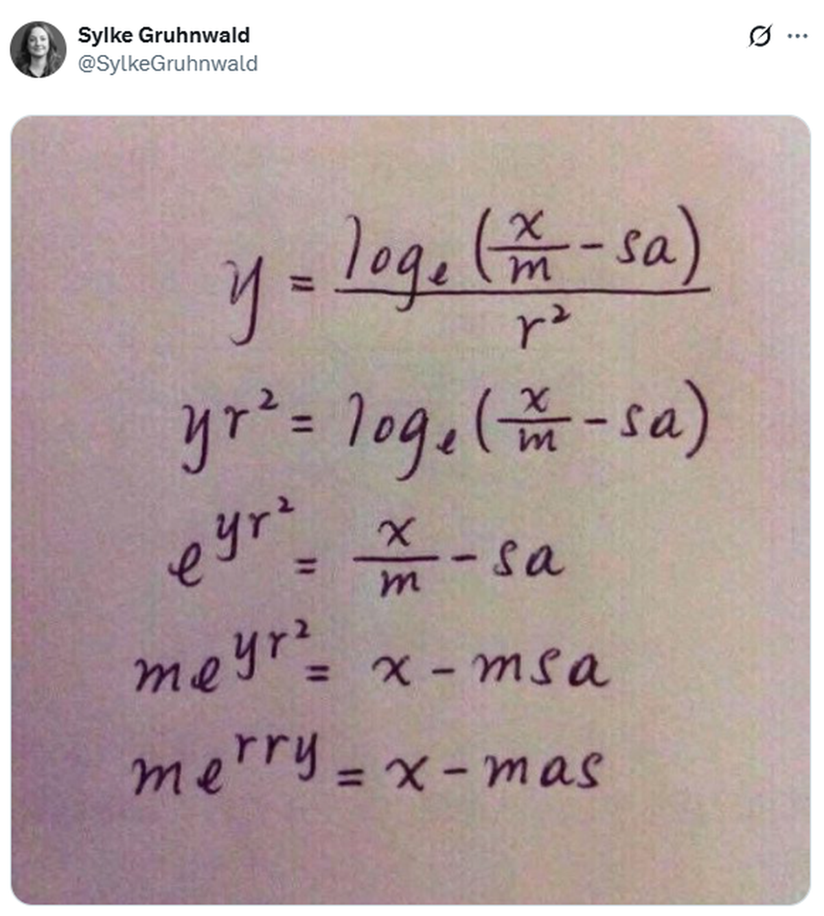 Merry Christmas. Oui, c'est un peu tard, mais vous pourrez le recyclez pour l'année prochaine.