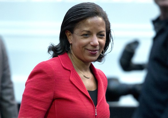 FILE - This April 29, 2016 file photo shows then-National Security Adviser Susan Rice on the South Lawn of the White House in Washington.  (AP Photo/Carolyn Kaster, File) Susan Rice