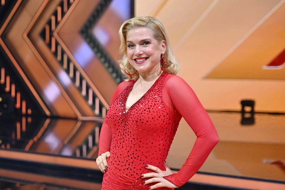 Sängerin und Schauspielerin Jeanette Biedermann bei der 18. Staffel der RTL-Tanzshow Lets Dance im Coloneum. Köln, 04.04.2025 NRW Deutschland *** Singer and actress Jeanette Biedermann at the 18th sea ...