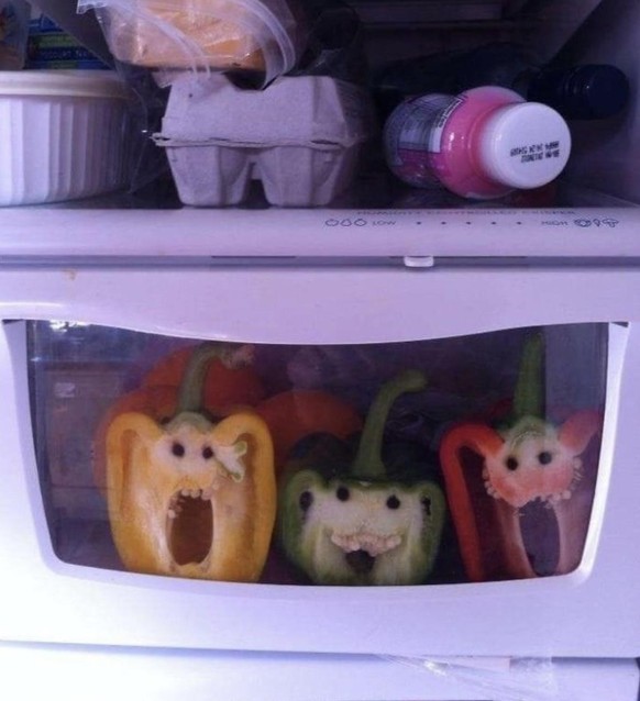 Peppers with a face