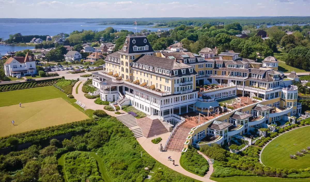 La propriété Ocean House, située dans l'Etat de Rhode Island, où était prévu le mariage des deux célébrités.