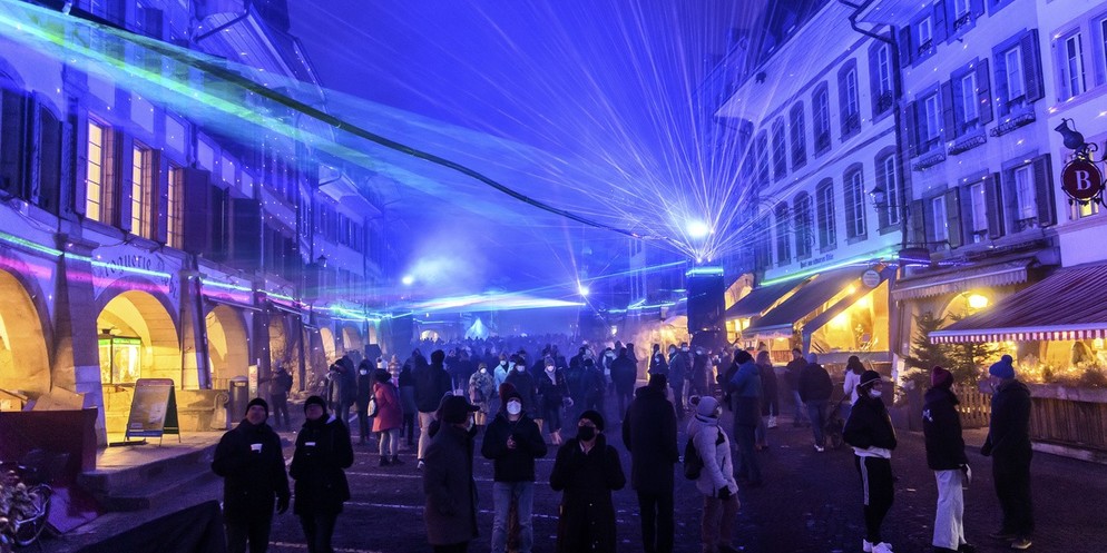 Das Murten Licht-Festival wurde 2016 zum ersten Mal durchgeführt.