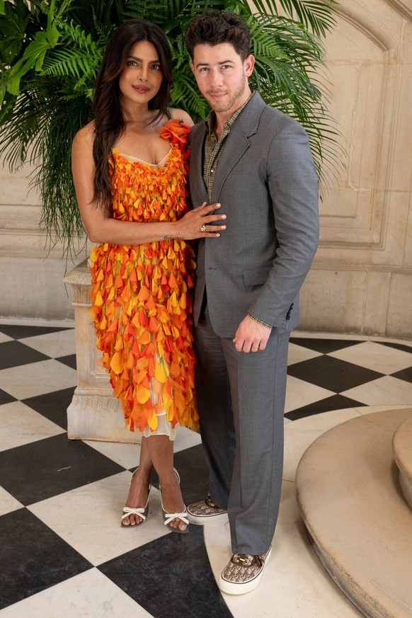 PFW - Christian Dior Photocall Priyanka Chopra and Nick Jonas attending the Christian Dior Haute Couture Fall/Winter 2026/2027 show as part of Paris Fashion Week in Paris, France on July 6, 2026. Phot ...