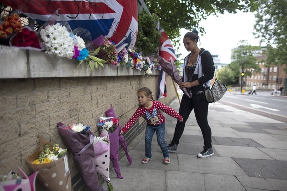 Gedenkstätte für Lee Rigby: Der Soldat wurde von zwei Anhängern des «IS» auf offener Strasse enthauptet.&nbsp;