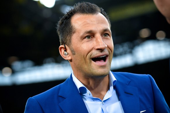 epa07755314 Bayern&#039;s director of sport Hasan Salihamidzic reacts prior to the German Supercup soccer match between Borussia Dortmund and FC Bayern Muenchen in Dortmund, Germany, 03 August 2019. E ...