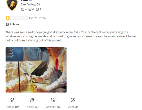 yelp Kommentare mcdonalds trump