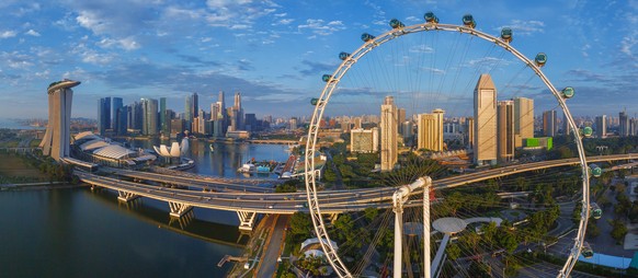 PIC BY AIRPANO/ CATERS NEWS - (PICTURED: The Singapore Flyer) - These are the stunning panoramic shots of some of the worlds most beautiful locations. Company AirPano travel the world photographing it ...