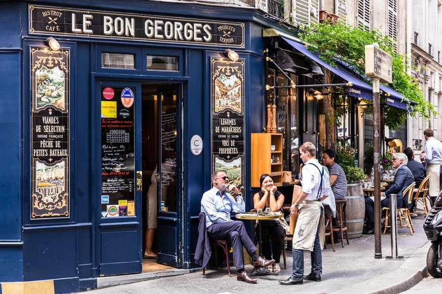 Paris France Le Bon Georges Restaurant Bistrot Brasserie Dining Food Cooking Kitchen