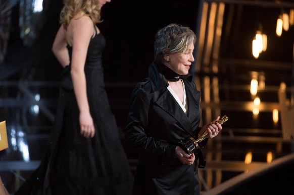 Feb. 22, 2015 - Hollywood, California, U.S. - MILENA CANONERO accepts the Oscar for Achievement in costume design, for work on The Grand Budapest Hotel during the live ABC Telecast of The 87th Oscars  ...