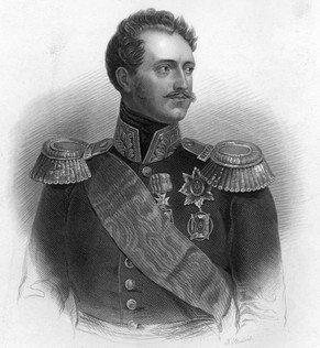 Ca. 1835: Nikolaus I (1796 - 1855) in seiner Militäruniform. Er war zwischen 1825 - 1855 Kaiser von Russland und von 1825 - 1830 letzter gekrönter König von Polen. Seine Ambitionen bezüglich der Erobe ...