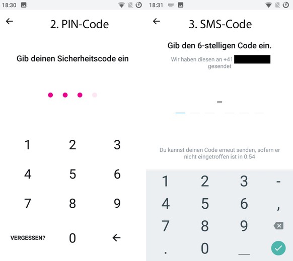 Der Angreifer richtet bei sich Revolut mit der Handy-Nummer des Opfers ein und wartet, bis der Revolut-Nutzer auf der Phishing-Seite PIN und SMS-Code eingibt. Mit diesen Daten meldet sich der «Hacker» ...