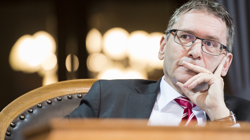 Pirmin Bischof, CVP-SO, an der Fruehlingssession der Eidgenoessischen Raete, am Dienstag, 7. Maerz 2017 im Staenderat in Bern. (KEYSTONE/Anthony Anex)