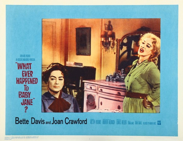 WHAT EVER HAPPENED TO BABY JANE, US lobbycard, from left: Joan Crawford, Bette Davis, 1962 ACHTUNG AUFNAHMEDATUM GESCH�TZT PUBLICATIONxINxGERxSUIxAUTxONLY Copyright: xCourtesyxEverettxCollectionx MSDW ...