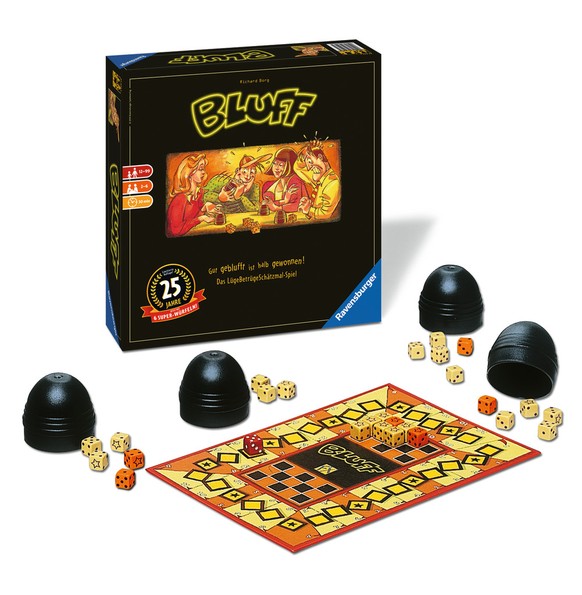 Bluff mit Spielmaterial