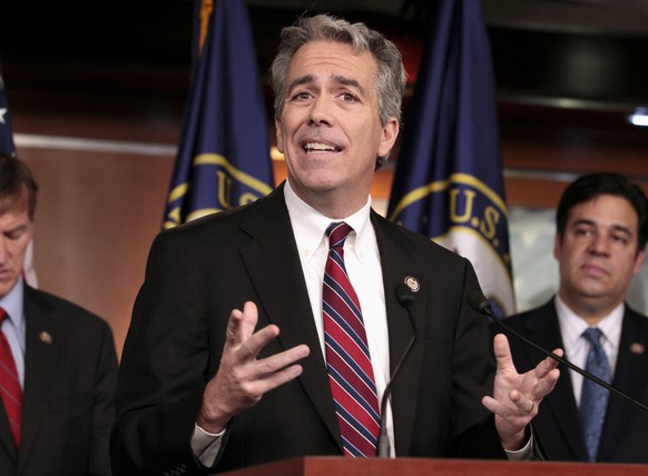 FILE - In this Nov. 15, 2011, file photo former U.S. Rep. Joe Walsh, R-Ill., gestures during a news conference on Capitol Hill in Washington. Walsh, a former Illinois congressman, says he&#039;ll chal ...