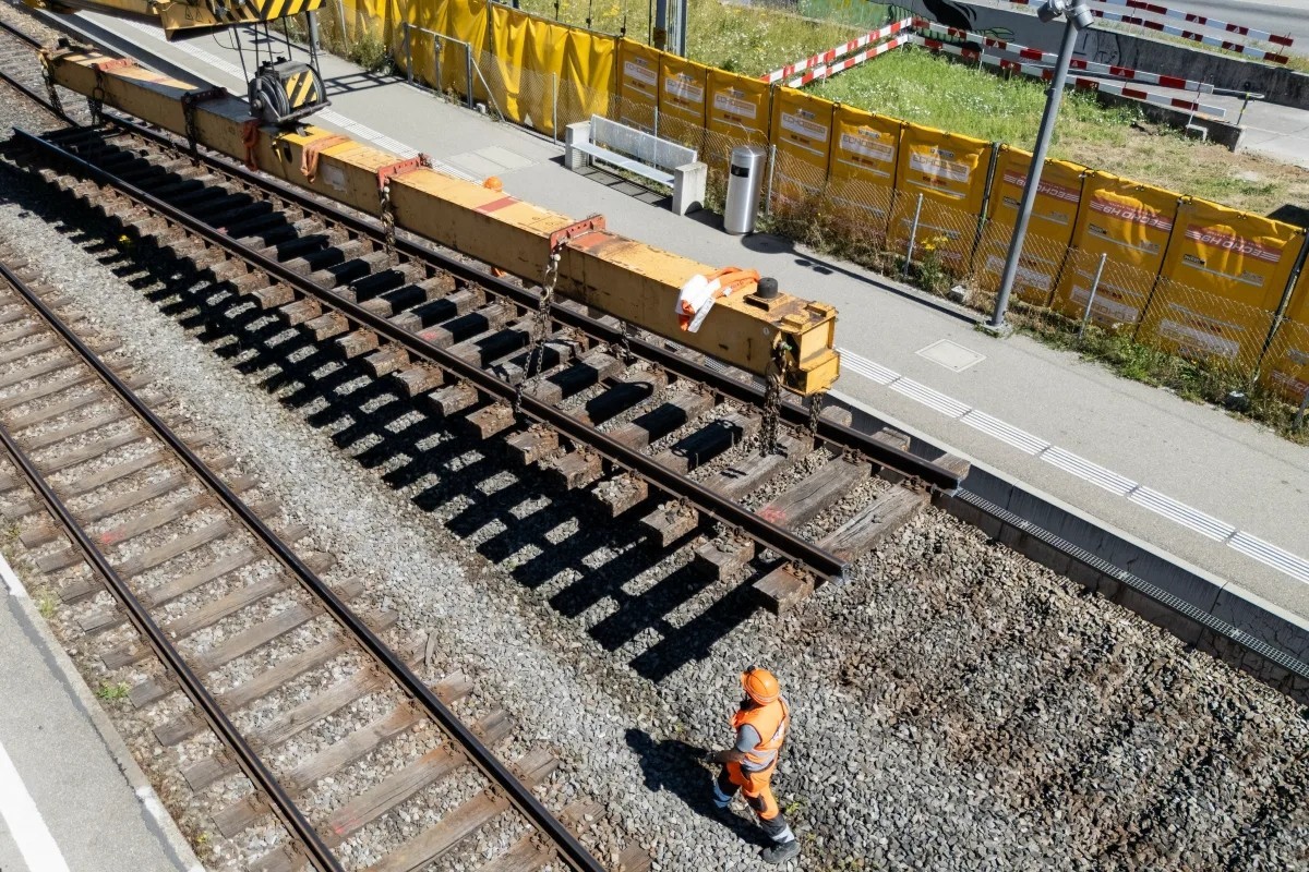 Le chantier de la gare du Locle coûtera 8 millions.