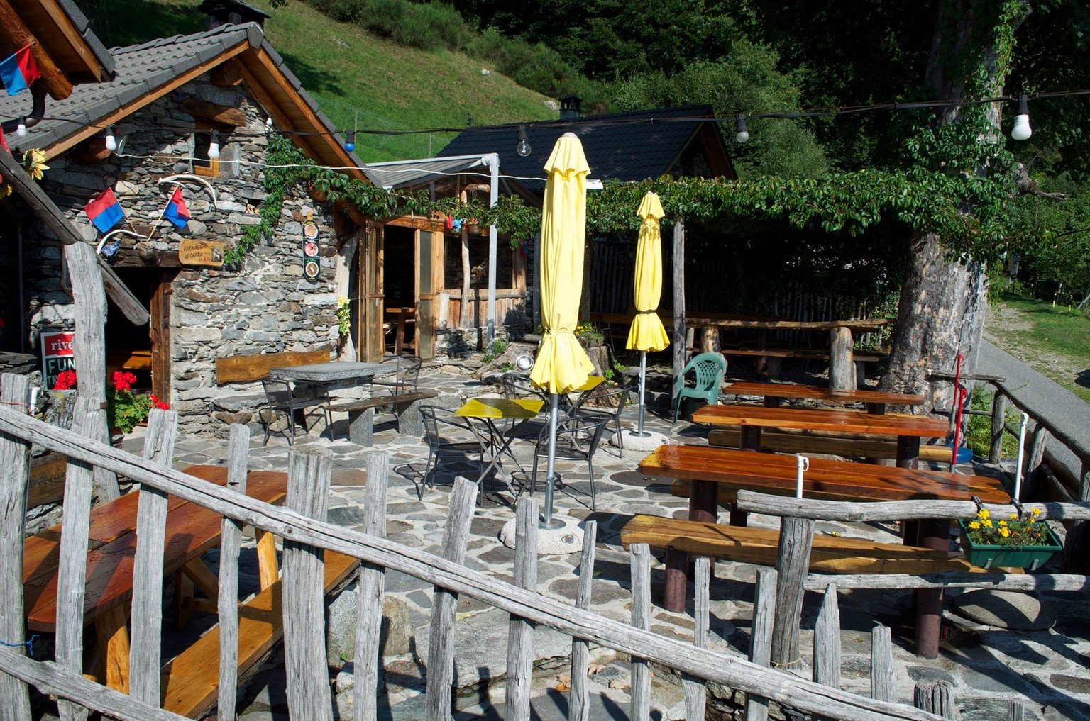 Das Grotto la Ginestra da Ghilardi in Monti di Ronco sopra Ascona.