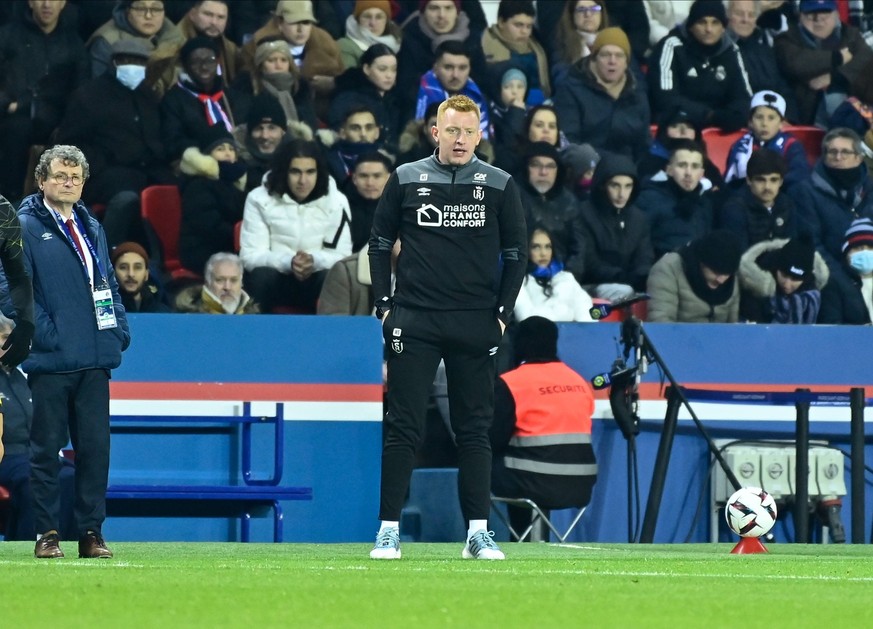 Will STILL entraineur Reims - FOOTBALL : PSG vs Reims - Ligue 1 - 29/01/2023 FedericoPestellini/Panoramic PUBLICATIONxNOTxINxFRAxITAxBEL