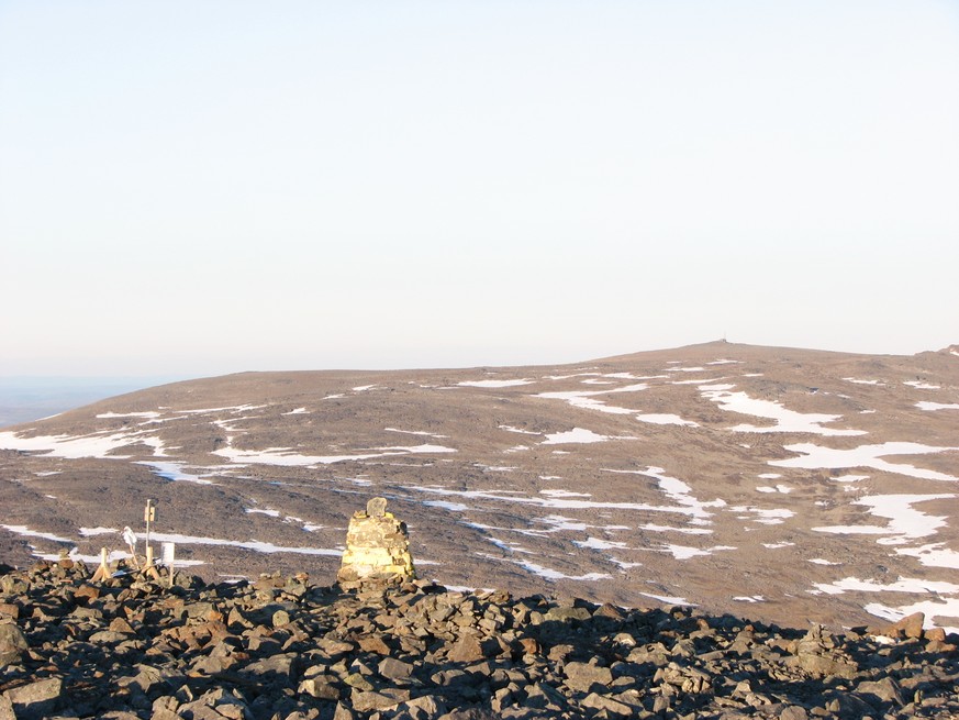 Der Gipfel des Haltitunturis liegt auf 1331 Meter – auf norwegischer Seite.