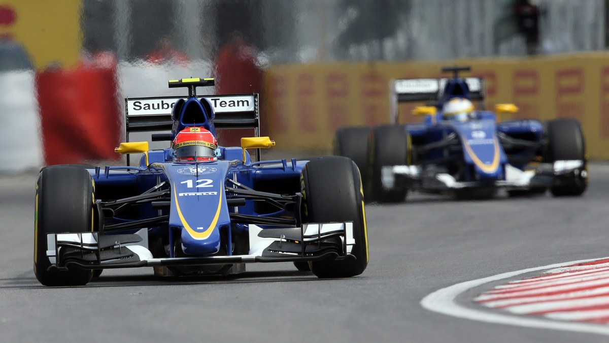 Nasr (vorne) und Ericsson im Grossen Preis von Kanada.