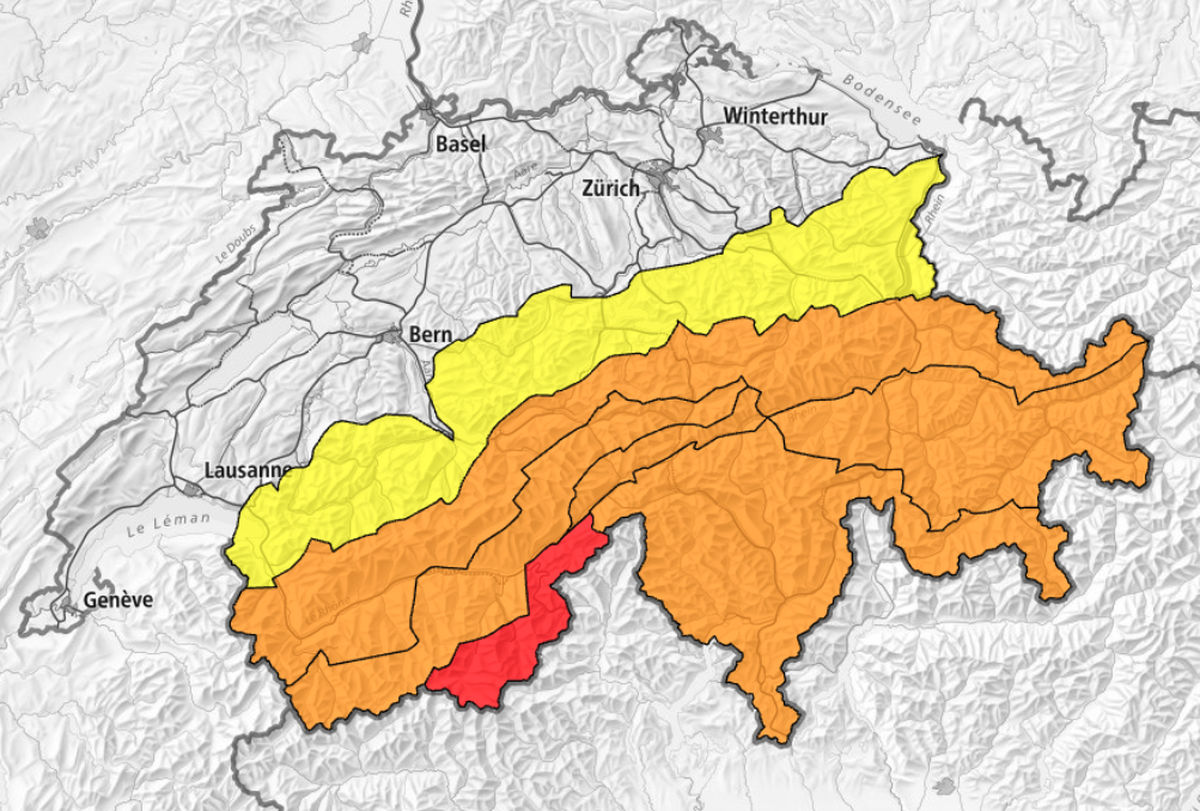Le danger d'avalanche est marqué ou fort en Valais, selon le bulletin du SLF.
