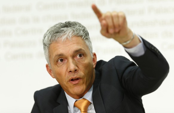 Bundesanwalt Michael Lauber während einer Pressekonferenz im August 2014.