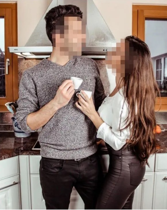 Inszeniertes Glück: So zeigten sich der Entführer und seine Freundin.