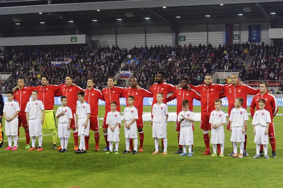 Die Nati vor dem Spiel gegen die Slowakei am 13. November.