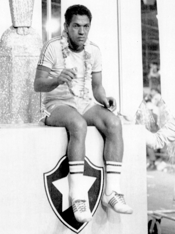 Brazilian soccer great Garrincha during the 1981 Carnival parade in Rio de Janeiro, one of his last public appearances. (AP Photo)