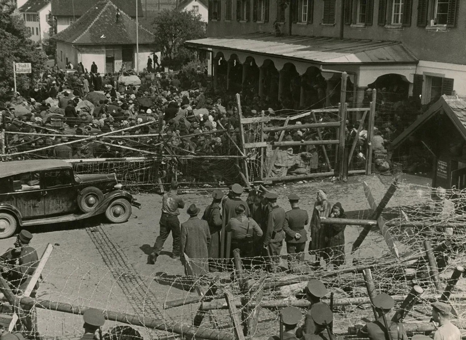 Ab Ende April 1945 wurde die Grenze bei Schaanwald von Flüchtenden überrannt.