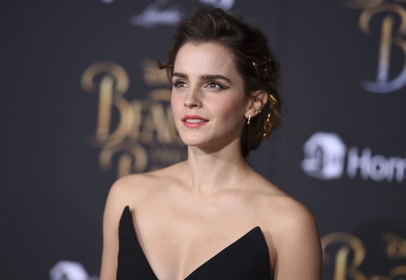 Emma Watson arrives at the world premiere of &quot;Beauty and the Beast&quot; at the El Capitan Theatre on Thursday, March 2, 2017, in Los Angeles. (Photo by Jordan Strauss/Invision/AP)