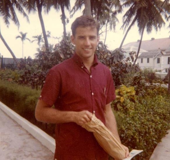 In seiner Jugend (hier mit 26) war Biden ein Athlet.