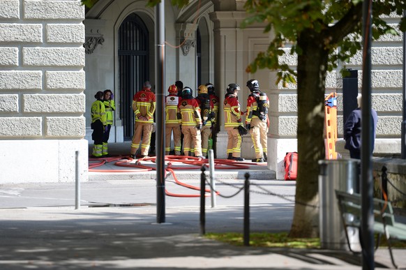 Über 60 Sicherheitskräfte waren rund um das Bundeshaus im Einsatz.