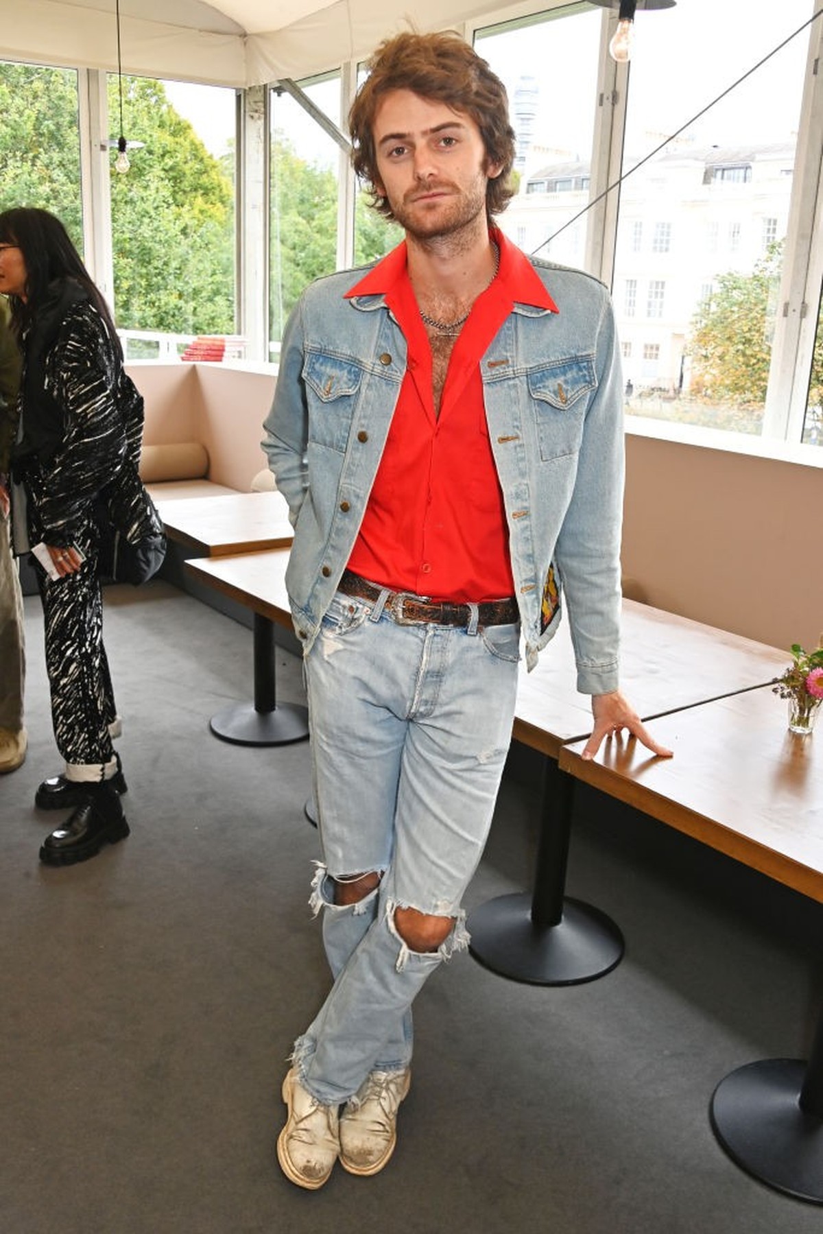 LONDON, ENGLAND - OCTOBER 09: Jonah Freud attends a lunch hosted by Eva Langret and Jefferson Hack during Frieze London 2024's VIP Preview Day, in celebration of artists and London's vibrant ...