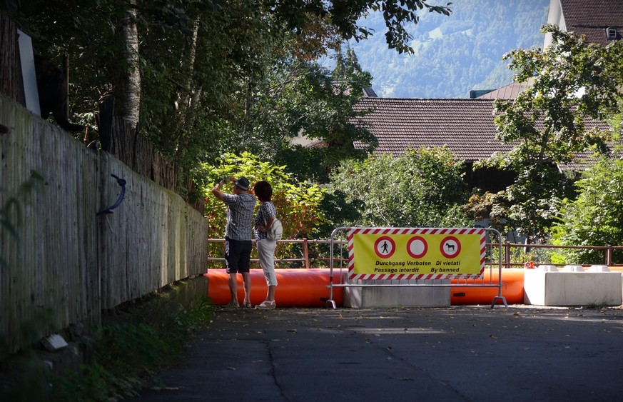 Bilder vom Erdrutsch in Schwanden (GL) vom 04.09.2023. Interview mit Geologe Mark Feldmann