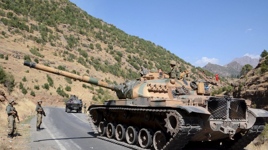 Türkisches Militär in der Grenzregion Şırnak, im Süden des Landes (September).