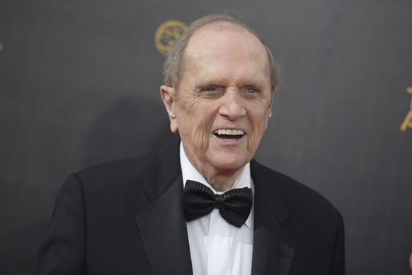 FILE - Bob Newhart appears at the Creative Arts Emmy Awards in Los Angeles on Sept. 10, 2016. Newhart, the deadpan master of sitcoms and telephone monologues, died in Los Angeles on Thursday, July 18, ...