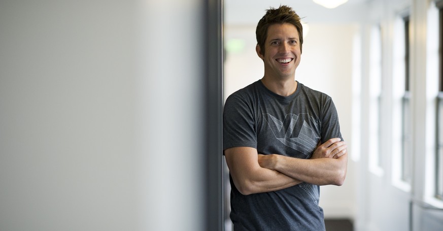 Nicholas "Nick" Woodman, founder and chief executive officer of GoPro, stands for a photograph after a Bloomberg West television interview in San Francisco, California, U.S., on Monday, Sept ...