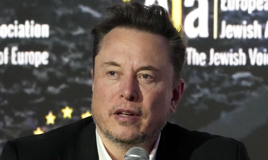 FILE - Elon Musk addresses the European Jewish Association&#039;s conference, in Krakow, Poland, Monday, Jan. 22, 2024. Musk?s brain implant company Neuralink has moved its legal corporate home from D ...