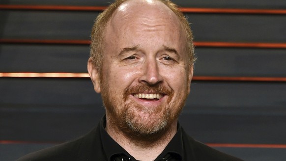 FILE - In this Feb. 28, 2016 file photo, Louis C.K. arrives at the Vanity Fair Oscar Party in Beverly Hills, Calif. The New York premiere of Louis C.K.’s controversial new film “I Love You, Daddy” has ...