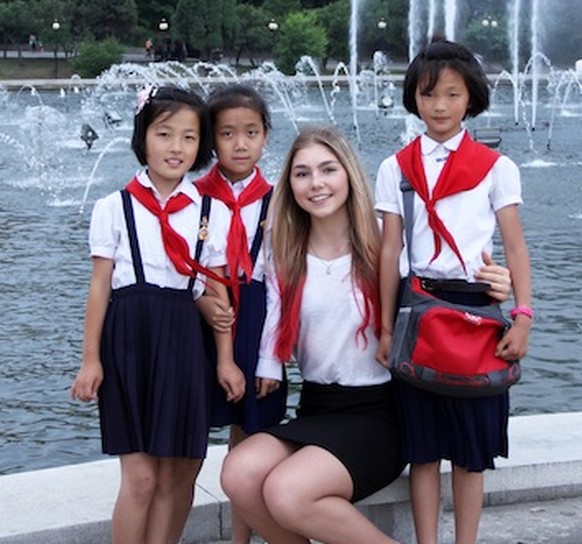 Naumowa mit nordkoreanischen Schulkindern in Pyöngjang: «Das Leben dort ist vielleicht nimmer immer einfach, aber fair.»