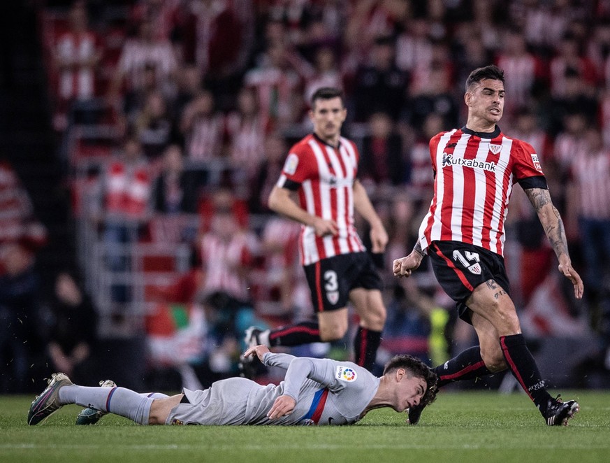 Athletic vs Barcelona Gavi in action during the game against Athletic valid for La Liga at the San Mames stadium, in Bilbao, today March 12, 2023. Copyright: xx AB4I6299