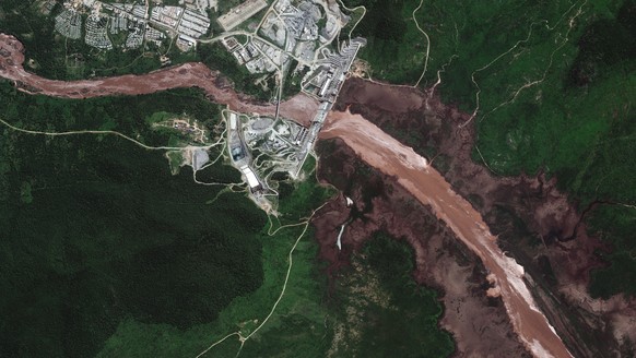 epa08548882 A satellite image made available by MAXAR Technologies shows a view of the Grand Ethiopian Renaissance Dam (GERD) and the Blue Nile River, in the Benishangul-Gumuz region of Ethiopia, 26 J ...