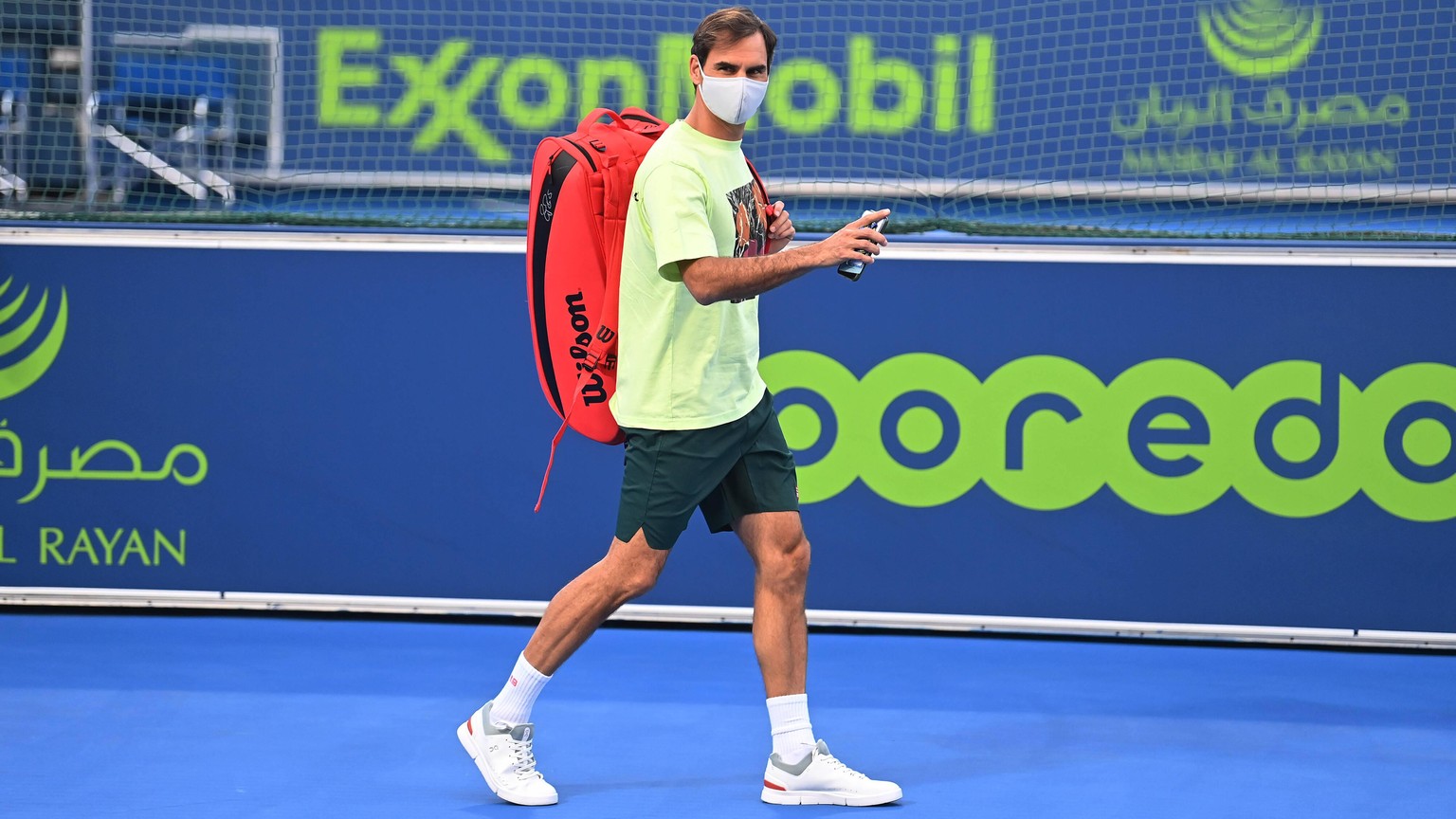 Exxon Mobil Open 2021 Roger Federer , Switzerland *** Exxon Mobil Open 2021 Roger Federer , Switzerland