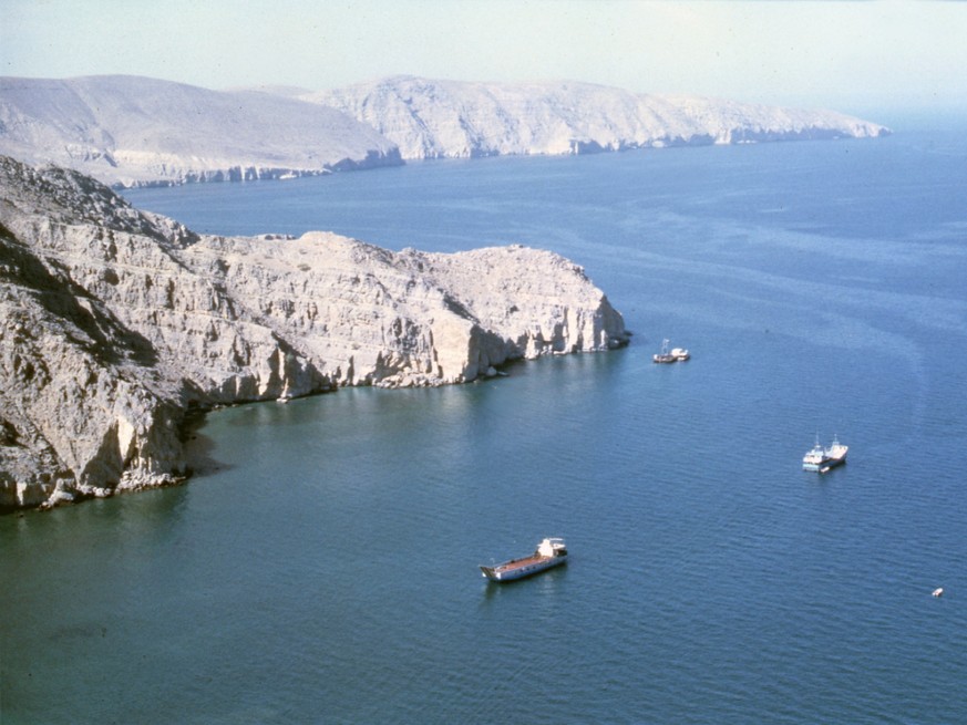 Die Strasse von Hormus: Hier haben die iranischen Revolutionsgarden einen ausländischen Tanker wegen angeblicher Beteiligung an &quot;Ölschmuggel&quot; festgesetzt. (Archivbild)