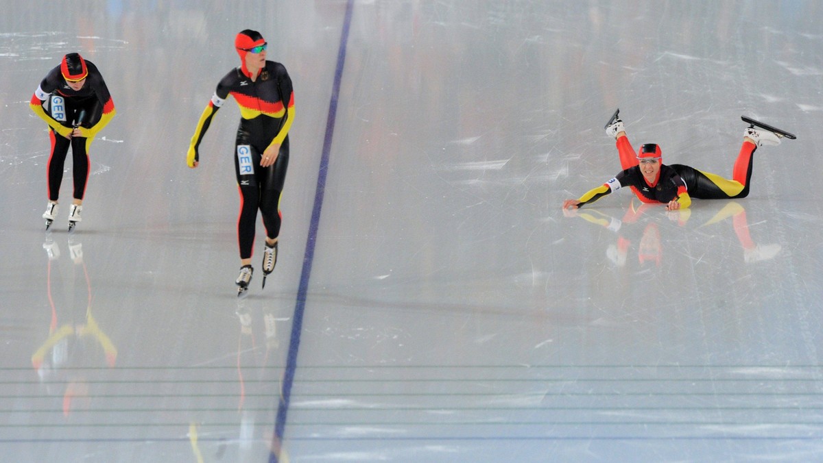 Bildnummer: 05580813 Datum: 27.02.2010 Copyright: imago/Camera 4/JIM
Olympische Spiele 2010 / Richmond Olympic Oval / Team-Lauf / Teamverfolgung / Eisschnelllauf 3000 Meter / Frauen / Semifinale / GER ...